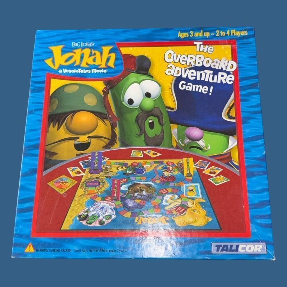 Vintage Jonah The Overboard Adventure Talicor VeggieTales Board Game Complete